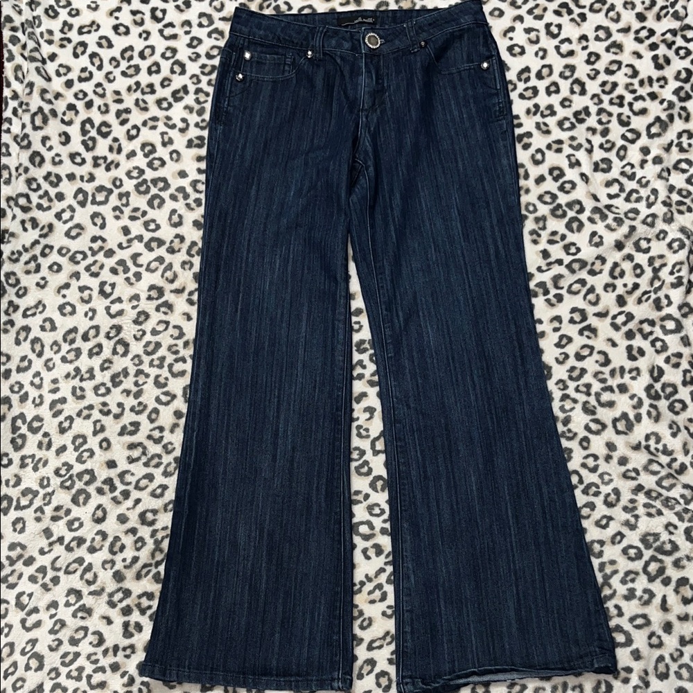 Willi Smith Dark Indigo Flare Jeans
